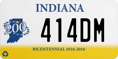 IN license plate 414DM