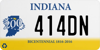 IN license plate 414DN