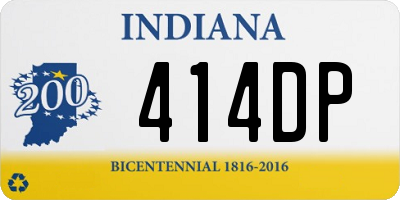 IN license plate 414DP