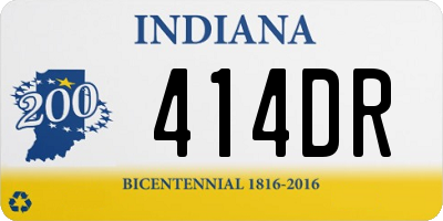 IN license plate 414DR