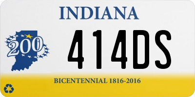 IN license plate 414DS