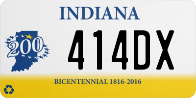 IN license plate 414DX