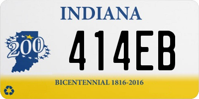 IN license plate 414EB