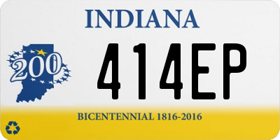 IN license plate 414EP