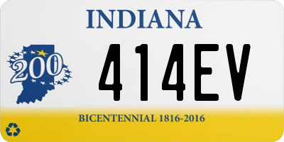 IN license plate 414EV