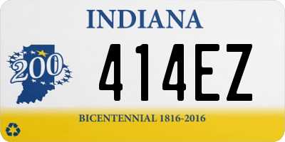 IN license plate 414EZ