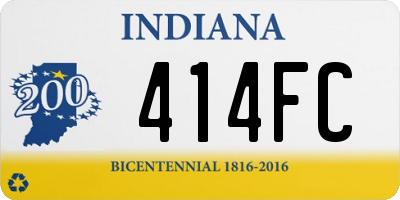 IN license plate 414FC