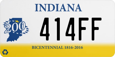 IN license plate 414FF