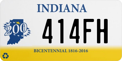 IN license plate 414FH