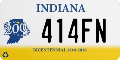 IN license plate 414FN