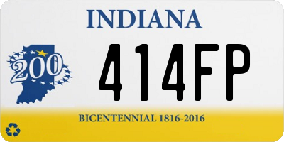 IN license plate 414FP