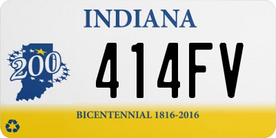 IN license plate 414FV