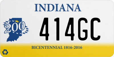 IN license plate 414GC