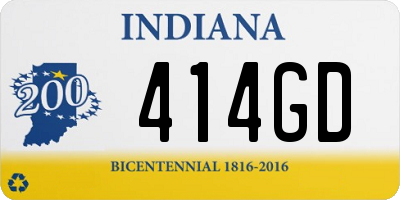 IN license plate 414GD