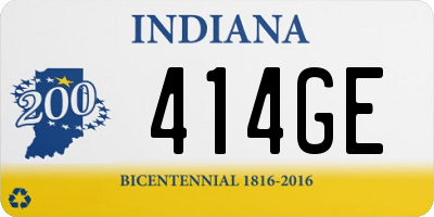 IN license plate 414GE