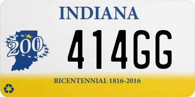 IN license plate 414GG