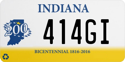 IN license plate 414GI