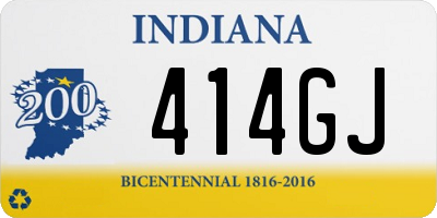 IN license plate 414GJ