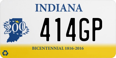 IN license plate 414GP