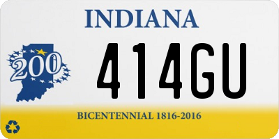 IN license plate 414GU