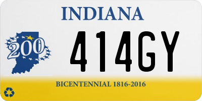 IN license plate 414GY