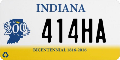 IN license plate 414HA