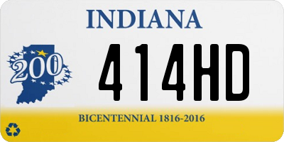 IN license plate 414HD