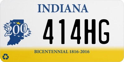 IN license plate 414HG
