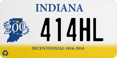 IN license plate 414HL