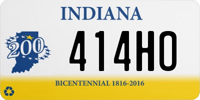 IN license plate 414HO