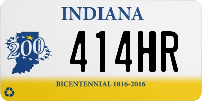 IN license plate 414HR