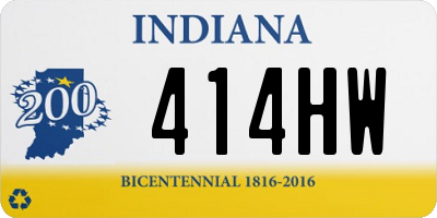 IN license plate 414HW