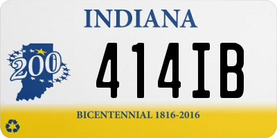IN license plate 414IB