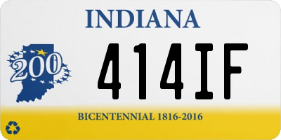 IN license plate 414IF
