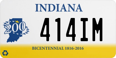 IN license plate 414IM