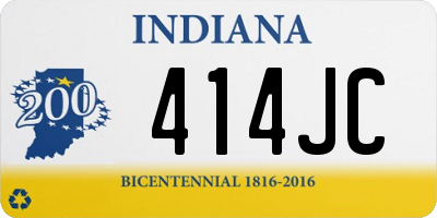 IN license plate 414JC