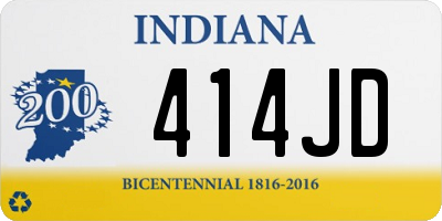 IN license plate 414JD