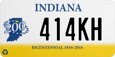 IN license plate 414KH