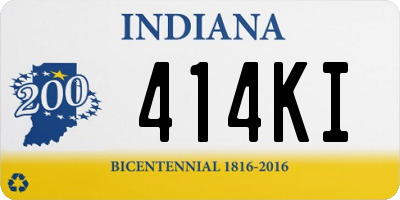 IN license plate 414KI