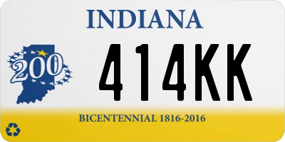 IN license plate 414KK