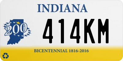IN license plate 414KM