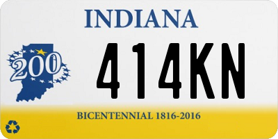 IN license plate 414KN