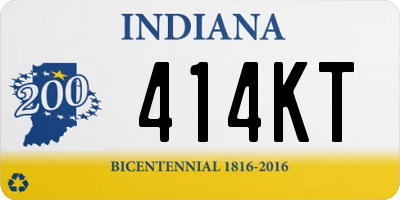 IN license plate 414KT