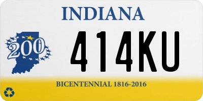 IN license plate 414KU