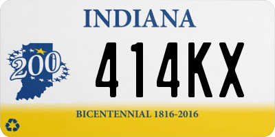 IN license plate 414KX