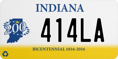 IN license plate 414LA