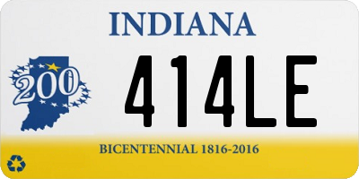 IN license plate 414LE