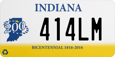 IN license plate 414LM