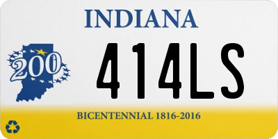 IN license plate 414LS