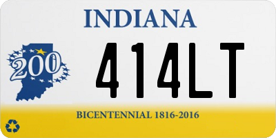 IN license plate 414LT